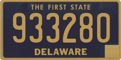 DE license plate 933280
