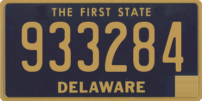 DE license plate 933284