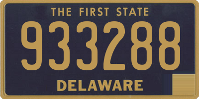 DE license plate 933288