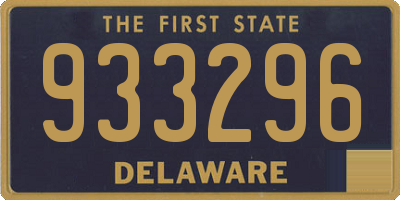 DE license plate 933296