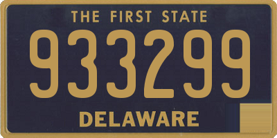 DE license plate 933299