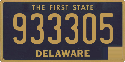DE license plate 933305