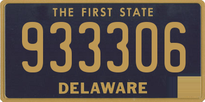 DE license plate 933306