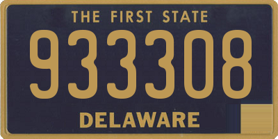 DE license plate 933308