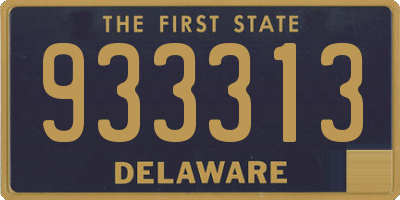 DE license plate 933313