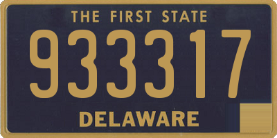 DE license plate 933317