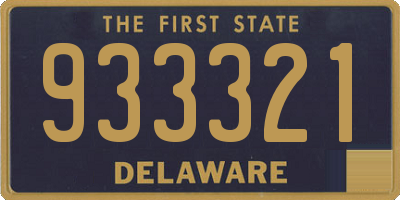 DE license plate 933321