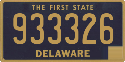 DE license plate 933326