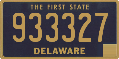 DE license plate 933327
