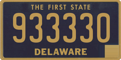 DE license plate 933330