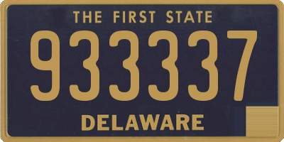DE license plate 933337