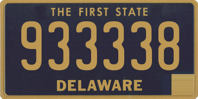 DE license plate 933338