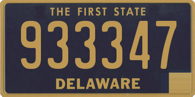 DE license plate 933347
