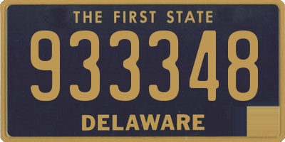 DE license plate 933348