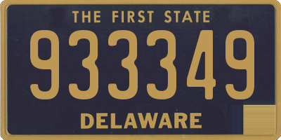DE license plate 933349