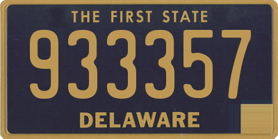 DE license plate 933357