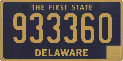 DE license plate 933360