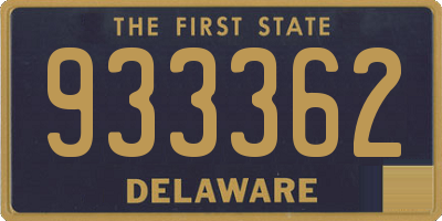 DE license plate 933362