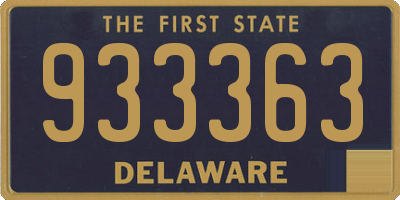 DE license plate 933363