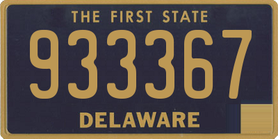 DE license plate 933367