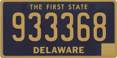 DE license plate 933368