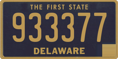 DE license plate 933377