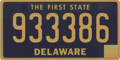 DE license plate 933386