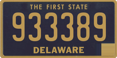 DE license plate 933389