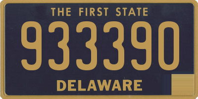 DE license plate 933390