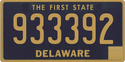 DE license plate 933392