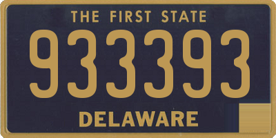 DE license plate 933393