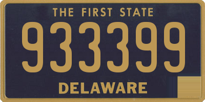 DE license plate 933399