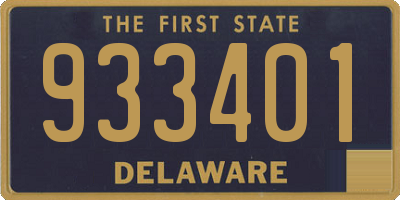DE license plate 933401