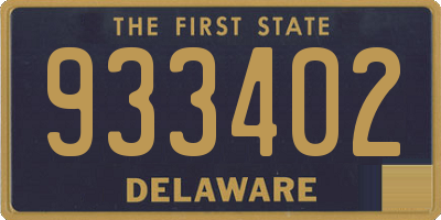 DE license plate 933402