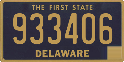 DE license plate 933406