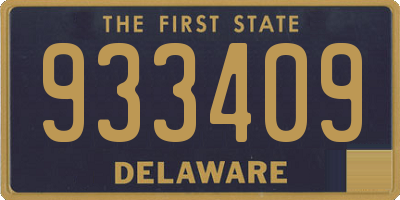 DE license plate 933409