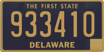 DE license plate 933410