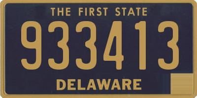 DE license plate 933413