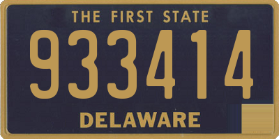 DE license plate 933414