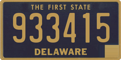 DE license plate 933415