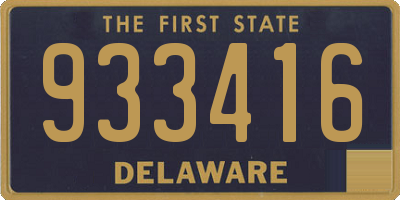 DE license plate 933416