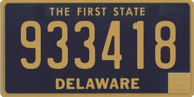 DE license plate 933418