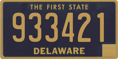 DE license plate 933421