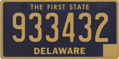 DE license plate 933432