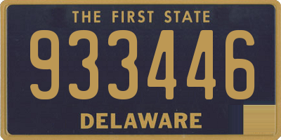 DE license plate 933446