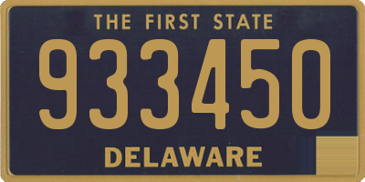 DE license plate 933450