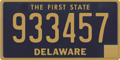 DE license plate 933457