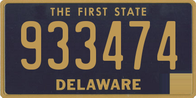 DE license plate 933474