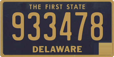 DE license plate 933478