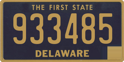 DE license plate 933485